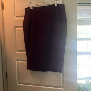 Purple pencil skirt